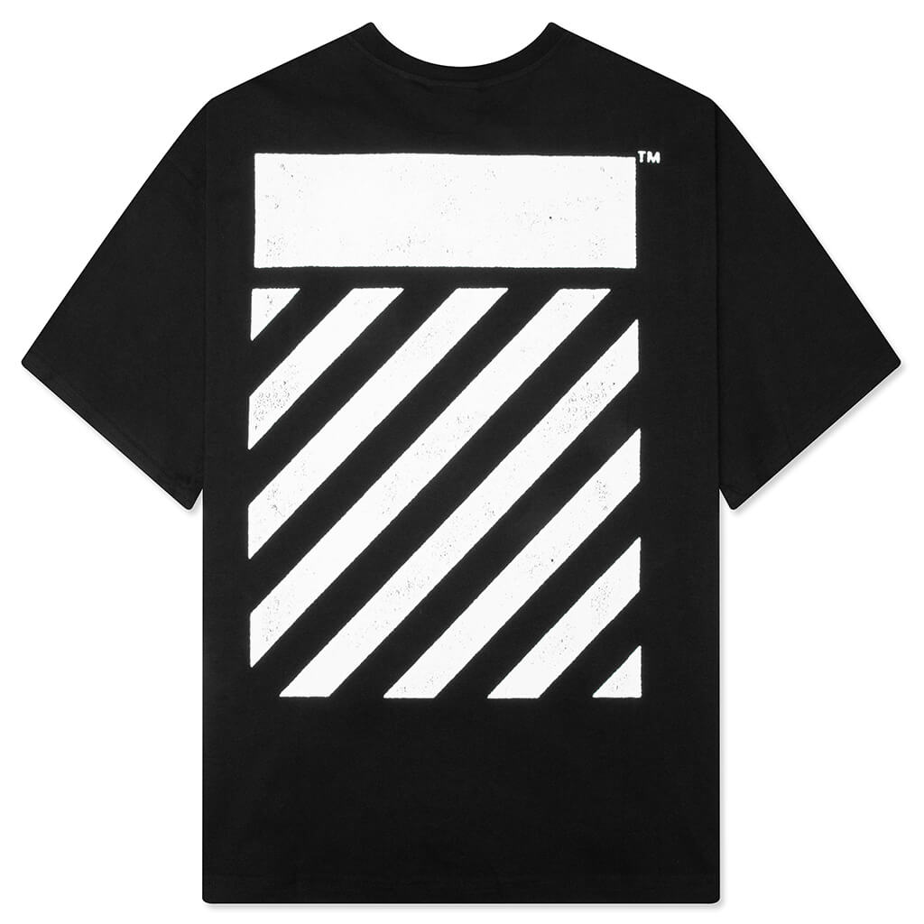 Core Diagonal S/S Tee - Black