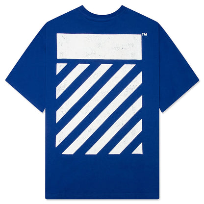 Core Diagonal S/S Tee - Cobalt Blue