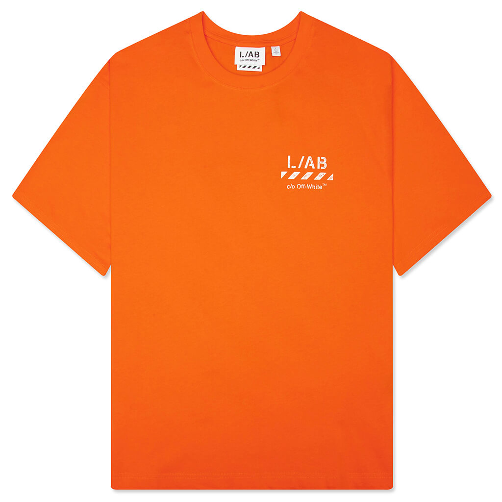 Core Diagonal S/S Tee - Orange Tiger