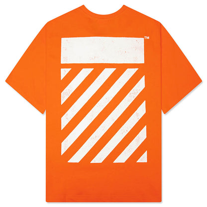 Core Diagonal S/S Tee - Orange Tiger