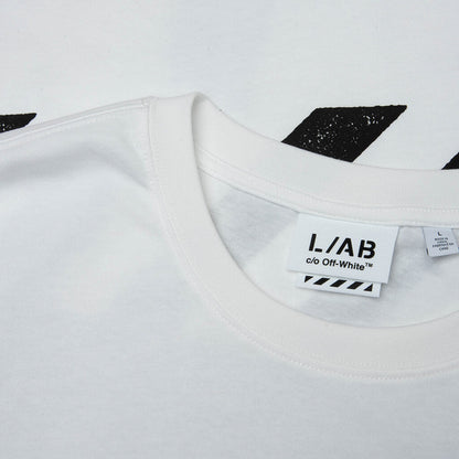 Core Diagonal S/S Tee - White