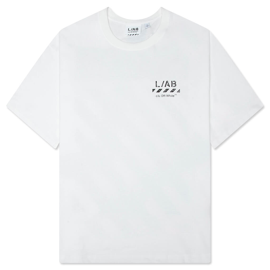 Core Diagonal S/S Tee - White