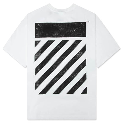 Core Diagonal S/S Tee - White