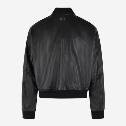 Dolce & Gabbana Leather Bomber Jacket