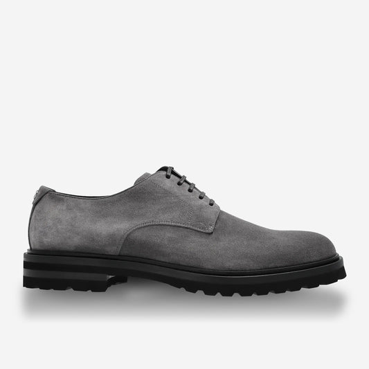 Dolce & Gabbana Grey Suede Derby Shoe
