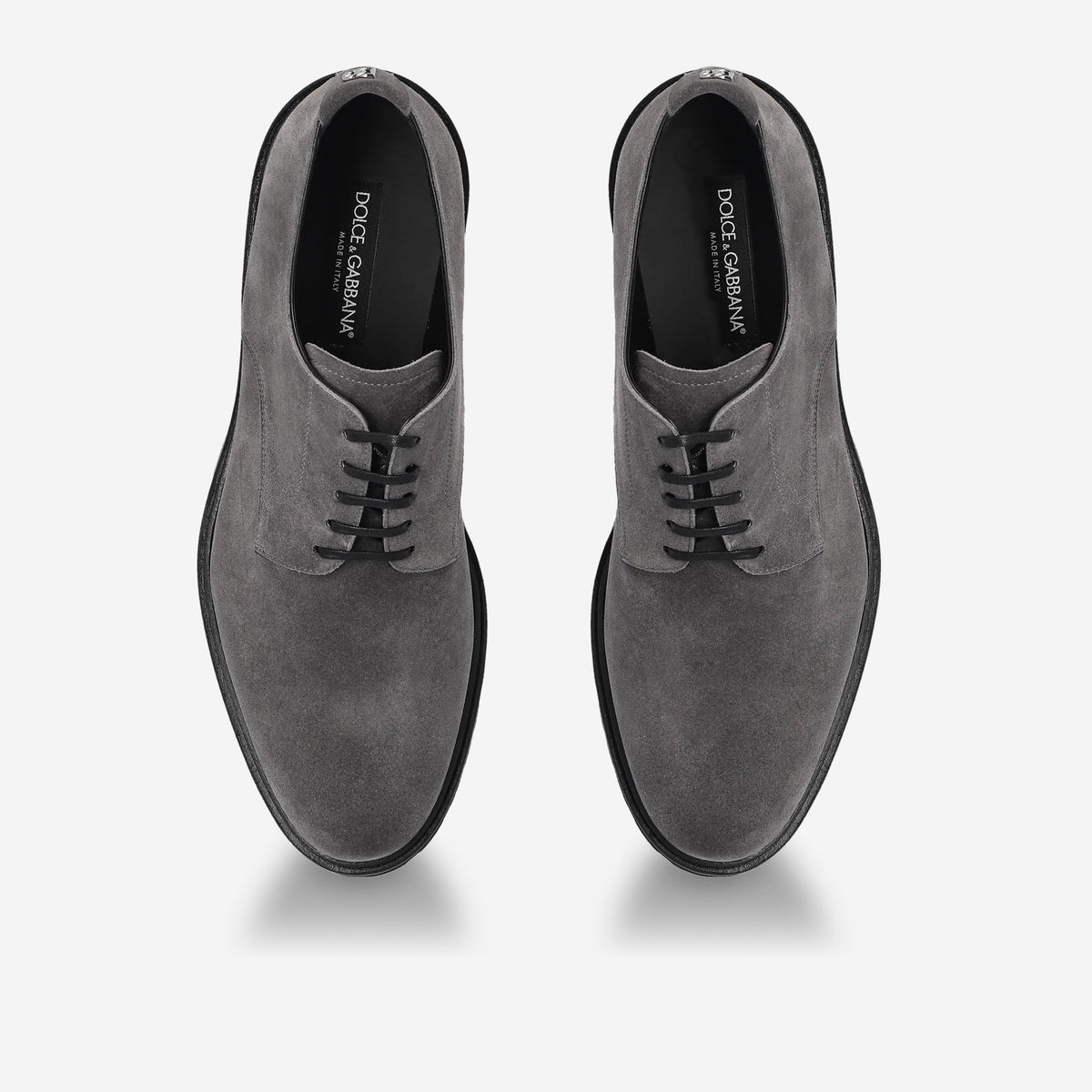 Dolce & Gabbana Grey Suede Derby Shoe