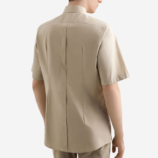 Dolce & Gabbana Extra Fine Poplin Gold Shirt