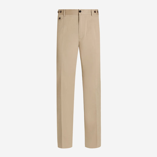 Dolce & Gabbana Stretch Cotton Gabardine Tousers