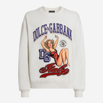 Dolce & Gabbana Print And Embroidery Sweatshirt