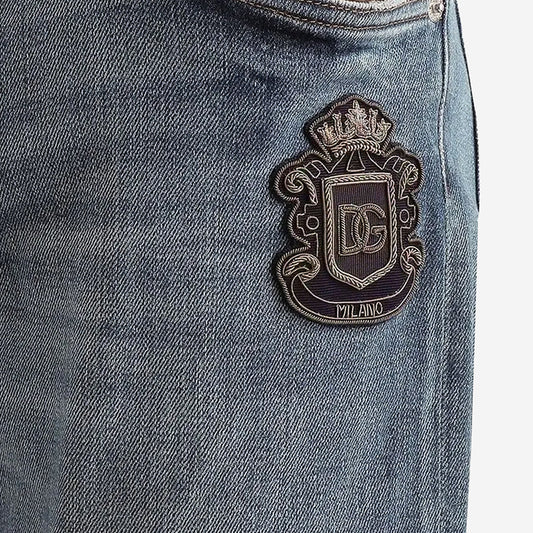 Dolce & Gabbana Heraldic Patch Jeans