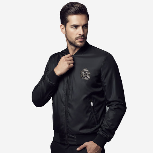 Dolce & Gabbana Crest Patch Bomber Jacket