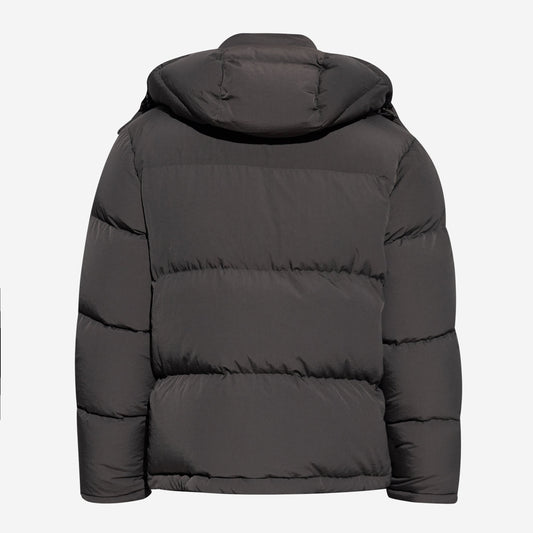 Dolce & Gabbana Hooded Plaque Puffa Jacket
