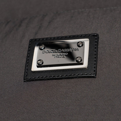Dolce & Gabbana Hooded Plaque Puffa Jacket