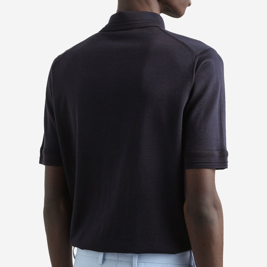 Dolce & Gabbana Satin Silk Polo Shirt