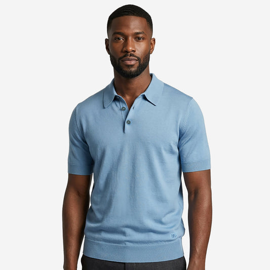 Dolce & Gabbana Silk Knitwear Polo Shirt