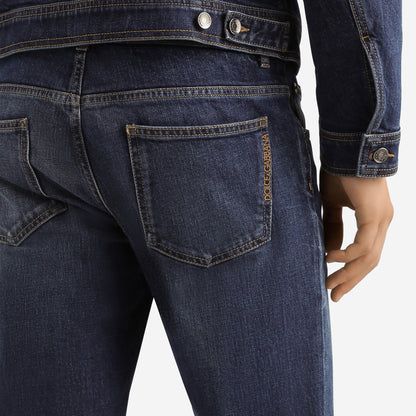 Dolce & Gabbana Skinny Fit Logo Embroidery Jean