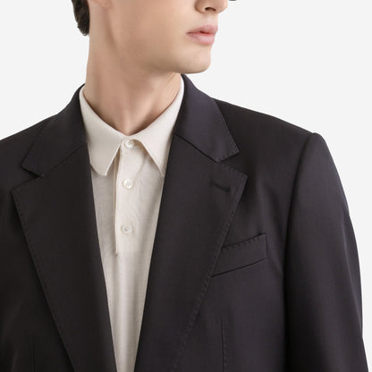 Dolce & Gabbana Single-Breasted Taormina Wool Canvas Jacket