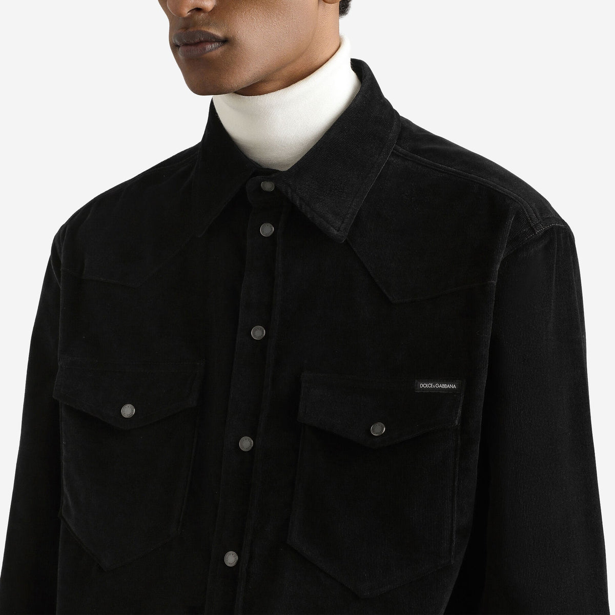 Dolce & Gabbana Fine-Wale Corduroy Shirt