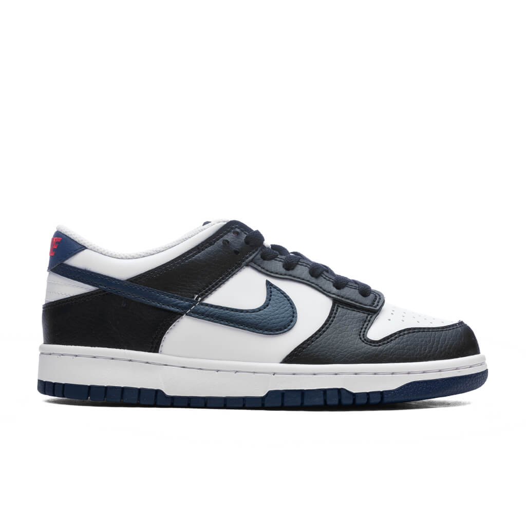 Dunk Low (GS) - Black/Midnight Navy/White/University Red