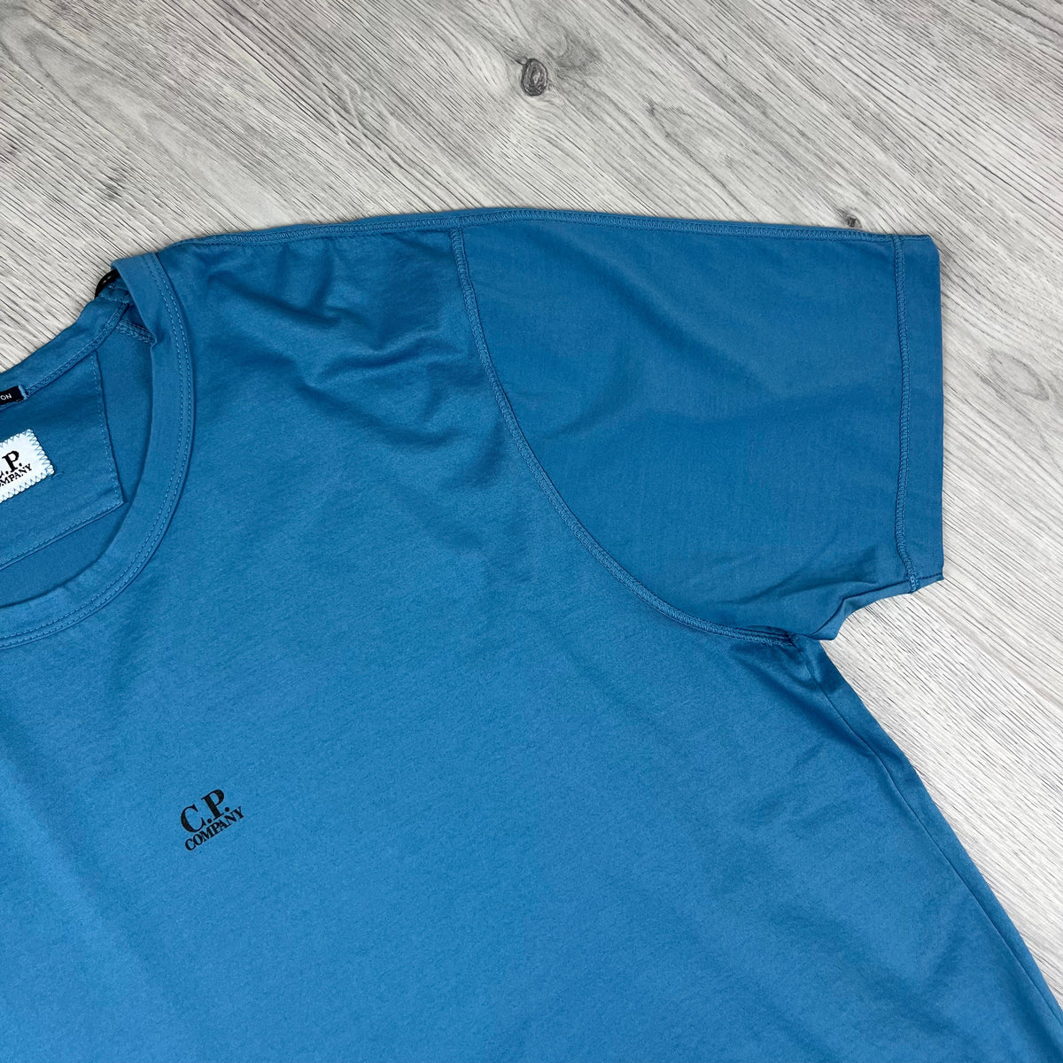 CP Company Patch T-Shirt - Aegean Blue Castmark