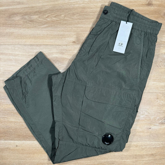 CP Company Chrome-R Loose Cargo Pants in Grape Leaf Castmark
