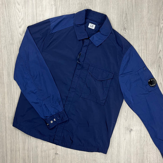 CP Company Chrome Overshirt - Estate Blue Castmark