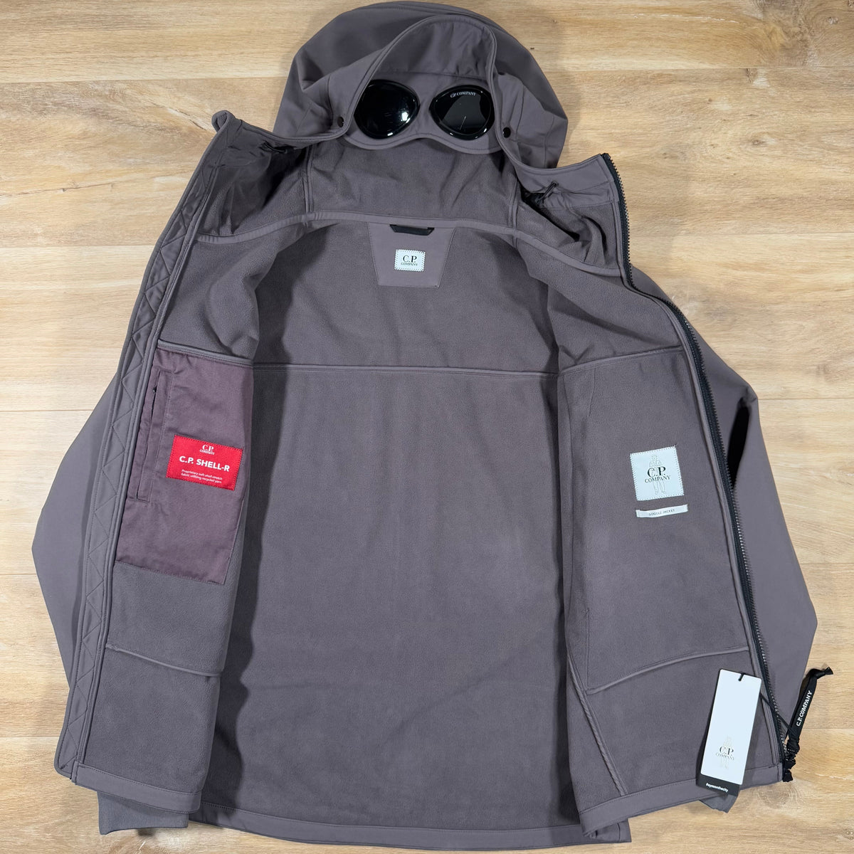 CP Company Shell-R Goggle Jacket in Violet Castmark