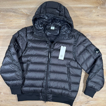 CP Company DD Shell Lens Down Jacket in Black Castmark
