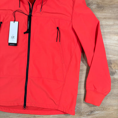 CP Company Shell-R Goggle Jacket in Poinciana Orange Castmark