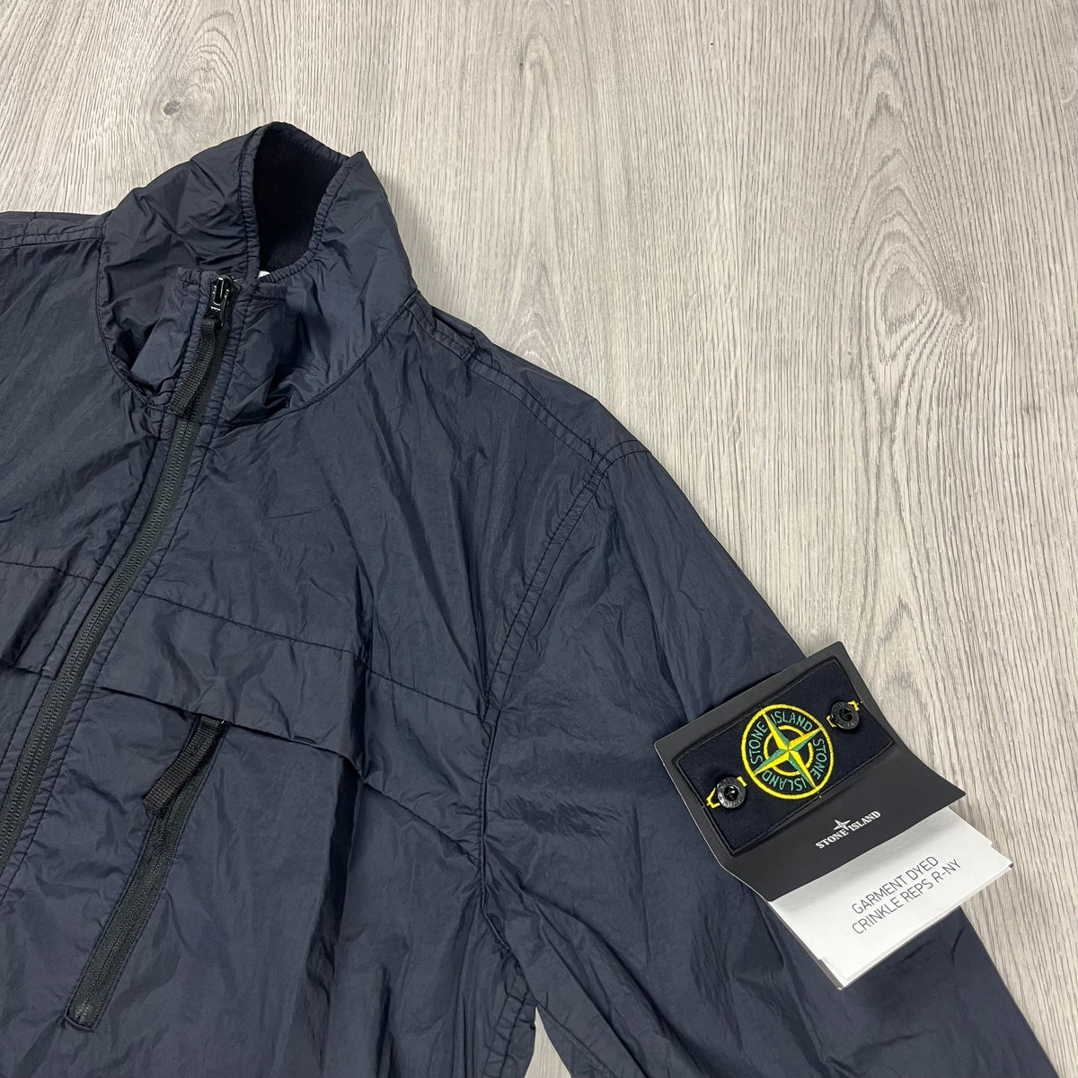 Stone Island Crinkle Reps R-NY Jacket - Navy Castmark