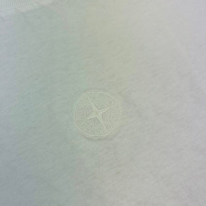 Stone Island Embroidered T-Shirt - White Castmark