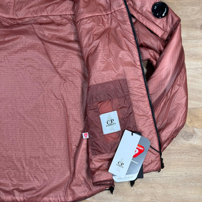 CP Company Nada Shell Primaloft Lens Jacket in Canyon Clay - Pink Castmark