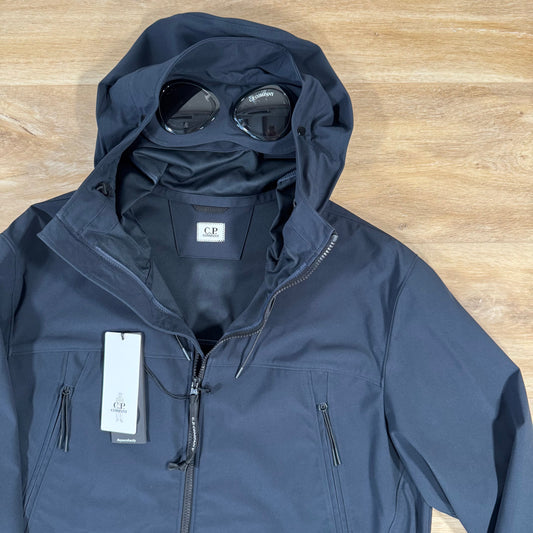 CP Company Shell-R Goggle Jacket in Navy Castmark