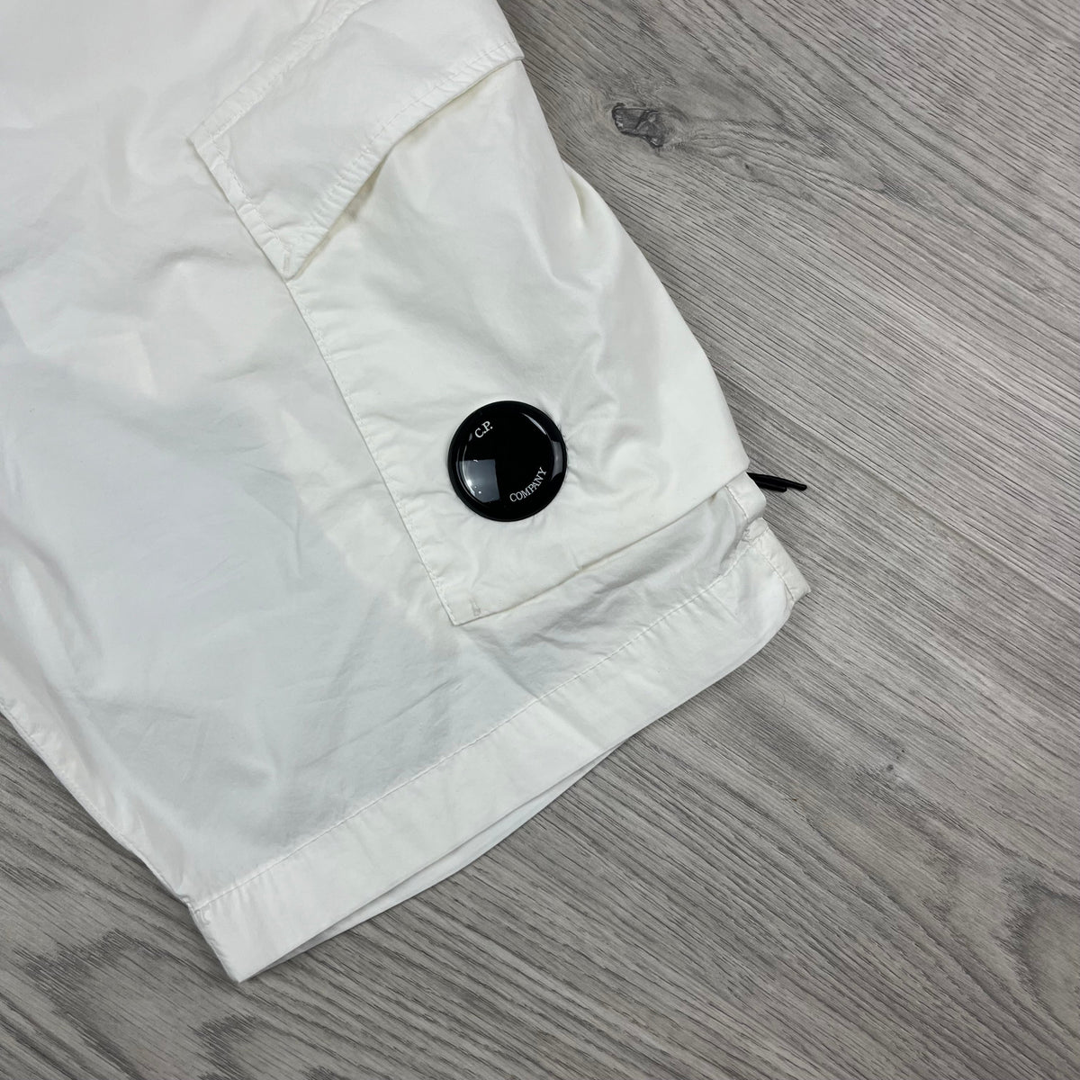CP Company Cargo Shorts - White Castmark