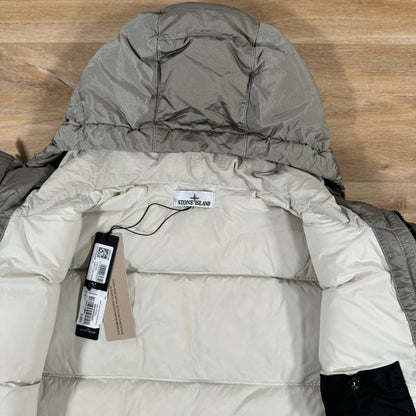 Stone Island Nylon Metal Down Jacket in Plaster Castmark