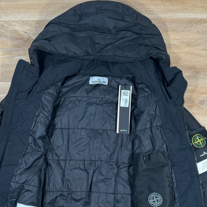 Stone Island Crinkle Reps R-NY Primaloft T-C Jacket in Black Castmark
