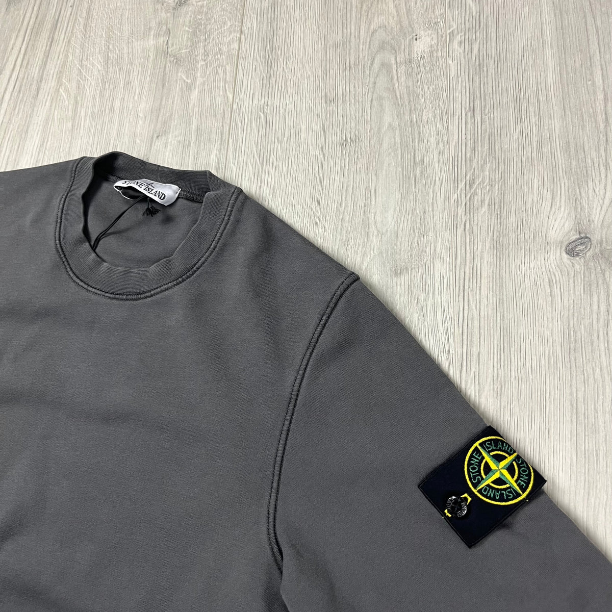 Stone Island Dyed Sweatshirt - Charcoal Castmark