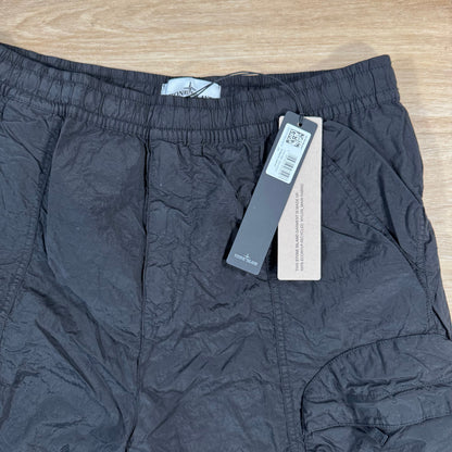Stone Island Nylon Metal Bermuda Shorts in Black Castmark