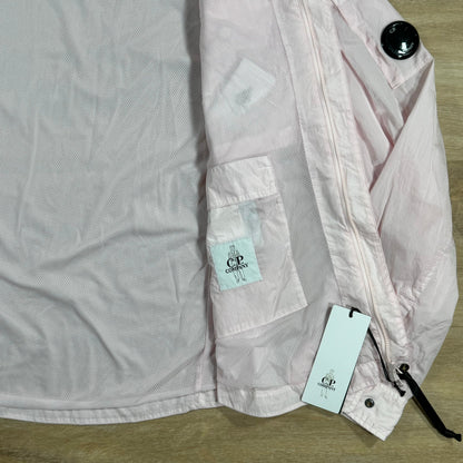 CP Company Chrome Lens Overshirt in Heavenly Pink Castmark