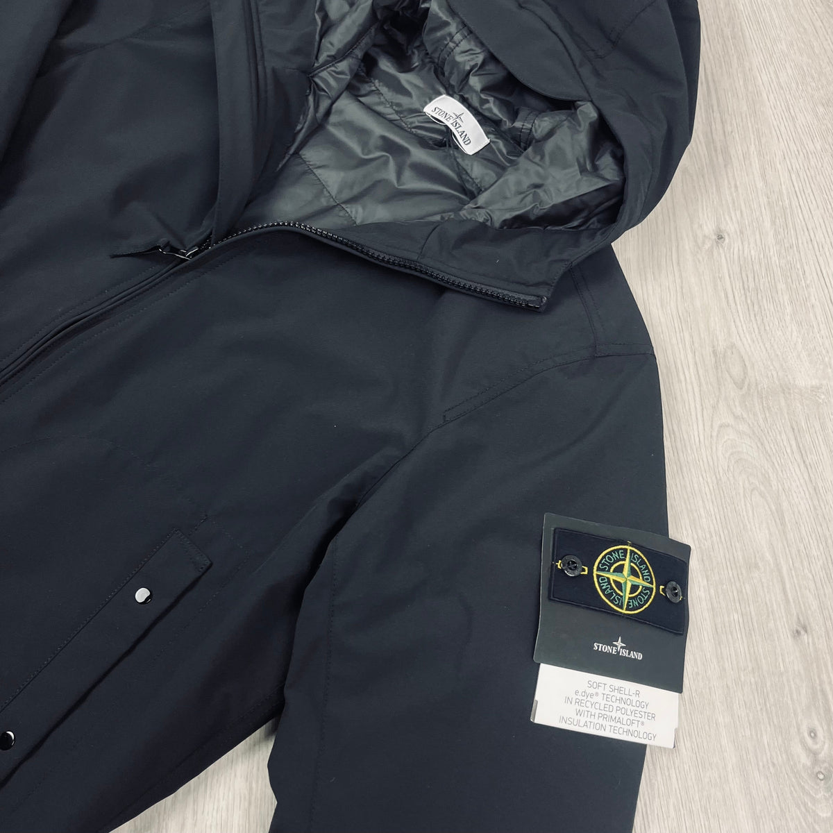 Stone Island PrimaLoft Jacket - Black Castmark