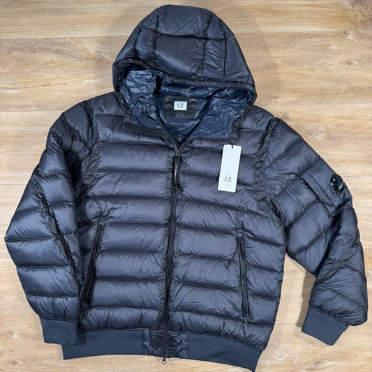 CP Company DD Shell Lens Down Jacket in Navy Castmark