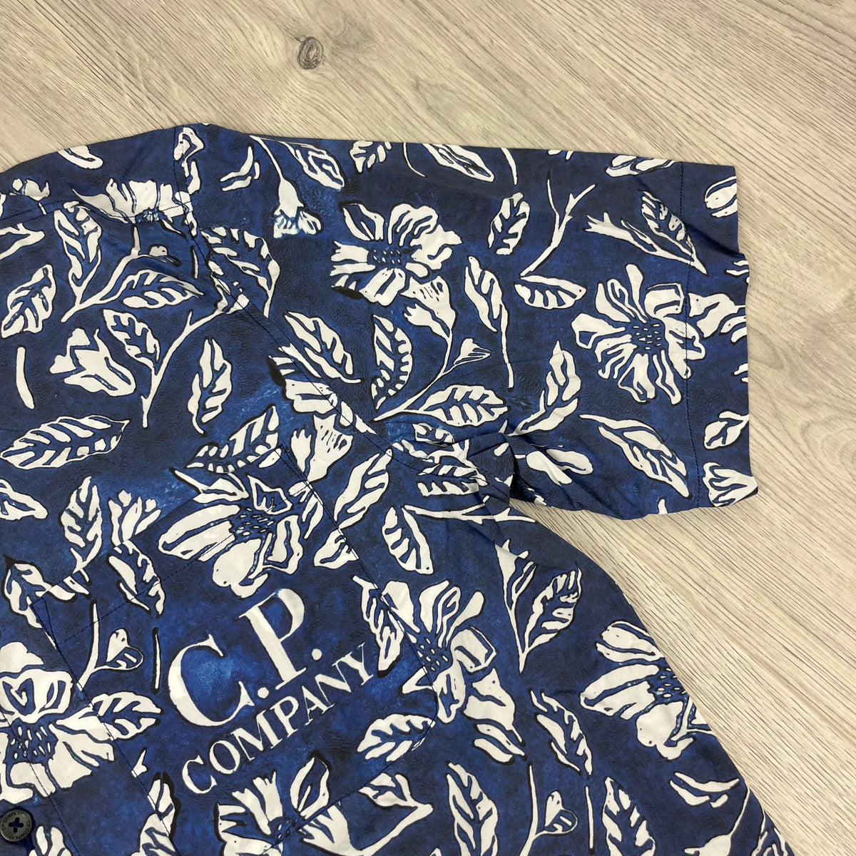 CP Company Floral Shirt - Blue Castmark