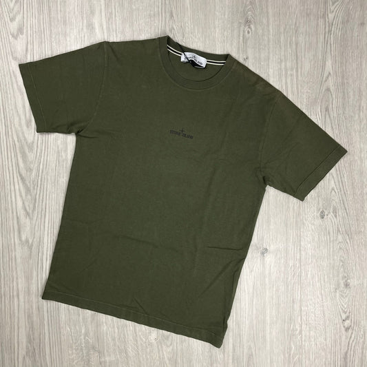 Stone Island Printed T-Shirt - Olive Castmark