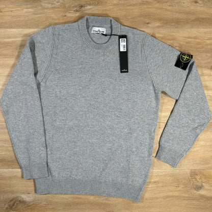 Stone Island Lambswool Crewneck Sweatshirt in Grey Castmark