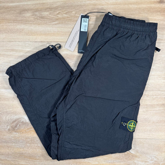 Stone Island Nylon Metal Pants in Black with Nylon Mesh Lining Castmark