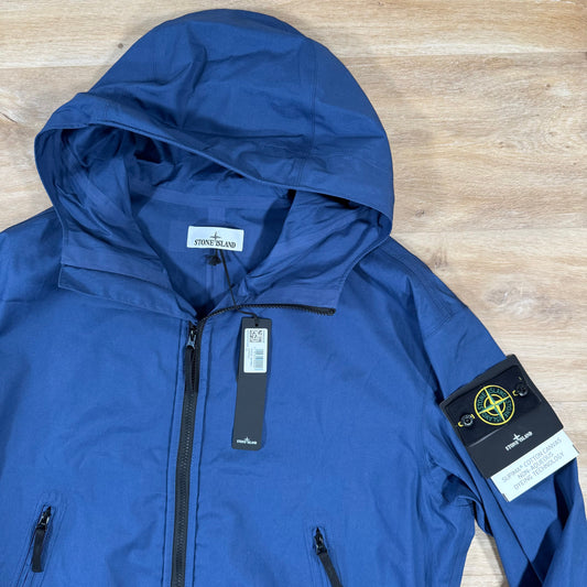 Stone Island Supima Canvas Jacket in Marine Blue Castmark