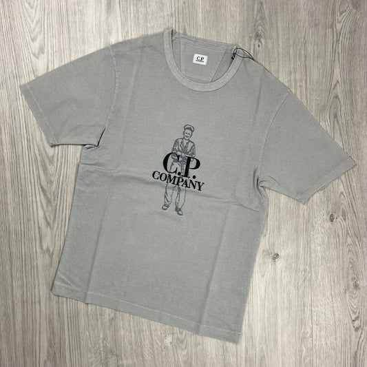 CP Company Sailor T-Shirt - Drizzle Castmark