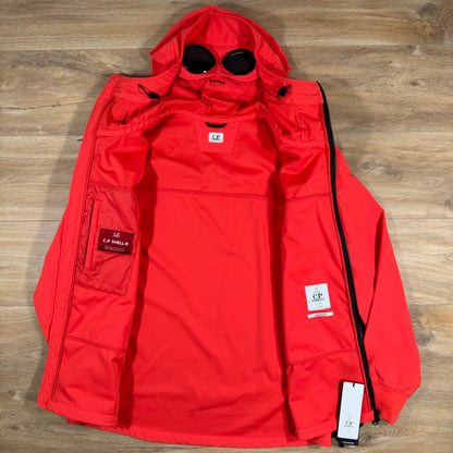CP Company Shell-R Goggle Jacket in Poinciana Orange Castmark