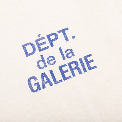 French S/S Tee - Cream/Blue