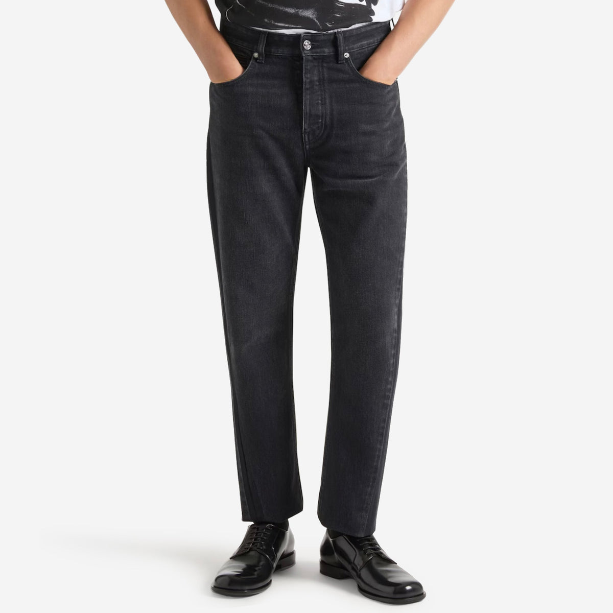 Givenchy Couture Seam Straight Fit Shadow Washed Jeans